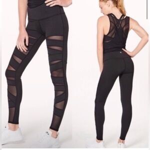 Lululemon wunder under Tech Mesh Leggings black high rise
Size 4